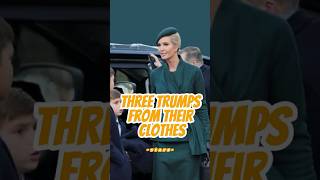 The change in status of these three Trump family members can be seen from their clothes