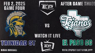 LIVE - EPCC Tejanos continue their series against Trinidad State College Trojans In Game Four