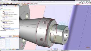 TopSolid - Hajtott szerszámos esztergálási műveletek