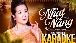 Nhạt Nắng - Thanh Thanh Hiền | Karaoke Tone Nữ