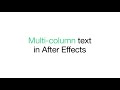 FX TextFlow for After Effects