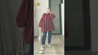 Hijab with fashion👌|traditional outfit ideas|#fashion #muslim #youtubeshorts #2025