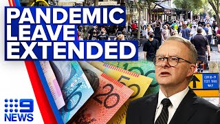 COVID-19 pandemic leave payments to stay until mandatory isolation rules end | 9 News Australia