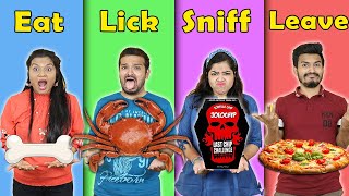 Eat,Lick,Sniff,Leave Challenge | Food Challenge India | Hungry Birds