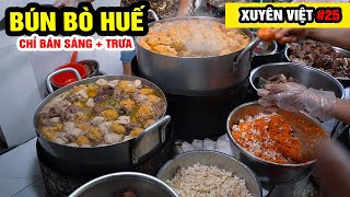 BÚN BÒ CỰC CHẤT không bán tối rất đông khách ở Trung tâm tp. Huế | FOOD TOUR #25