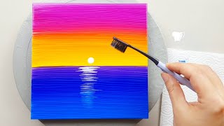 (646) Sunset scenery | Cool Painting Hacks | Art Ideas for beginners | Designer Gemma77