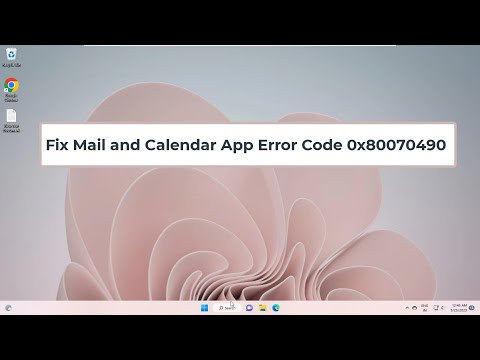 Fix Mail and Calendar App Error Code 0x80070490 | When Adding Email Accounts