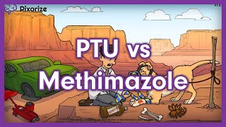PTU vs Methimazole Mnemonic for USMLE