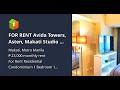 FOR RENT  Avida Towers, Asten, Makati  Studio w/ balcon