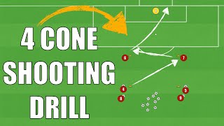 4 Cone Shooting Drill | Football/Soccer