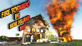 Fire Tornado Vs New Island WIP | Teardown | Realistic Tornado  Storm Destruction Mod ( торнадо ) #10