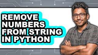 How to Remove Numbers from String in Python (easy Method)