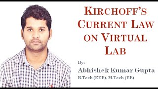 Kirchoff's Current Law on Virtual Lab