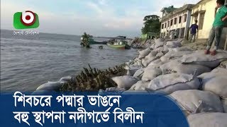 শিবচরে পদ্মার ভাঙনে বহু স্থাপনা নদীগর্ভে বিলীন | River Erosion | Bangla News Update