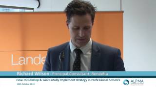 How to Develop and Successfully Implement Strategy in Professional Services