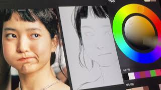 Real-time portrait drawing