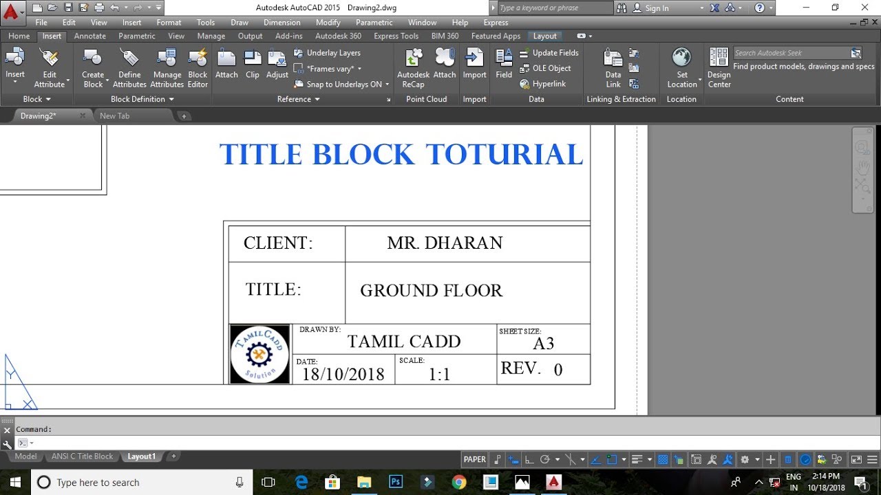 How To Insert Title Block Template In Autocad Templates Sample Printables