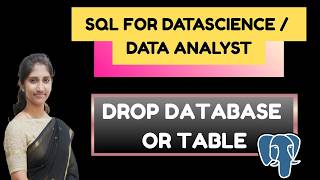 DROP TABLE & DROP DATABASE in PostgreSQL 🔥 | SQL Tutorial