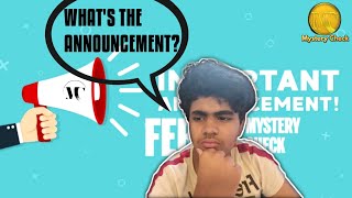 What's The Announcement? | Rajesh Speaks #1 | Mystery Check| Clue No.1