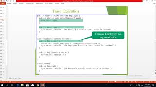 how to default sub class constructor invokes super class constructor java in amharic video 30
