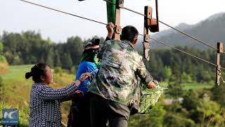 Ropeways bridge the gap for poor villagers