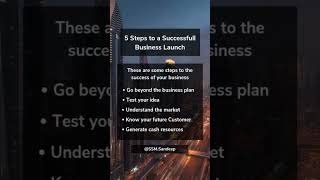5 Steps To a Successful Business Launch | how to start a successful business #shorts