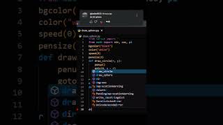 Draw 3D Sphere in Python using Turtle #python#shorts