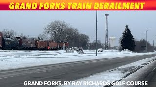 UPDATE: Intersection Reopened. Grand Forks Train Derailment