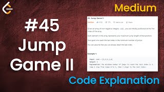 Jump Game II | Live Coding with Explanation | Leetcode - 45