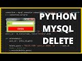 Python And MySQL - How to Delete Data From MySQL Database In Python Tkinter [ with source code ]