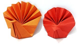 Origami Turkey Instructions | How To Make Paper Turkey - Simple Tutorial By Origami Art