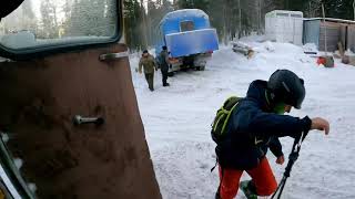 Лучший фрирайд в Шерегеше с ратраков! Секретные места первым следом