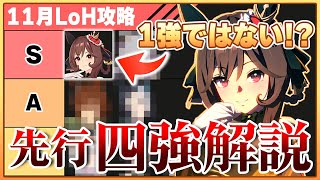 【ウマ娘】ドンナ１強ではない!?先行に本当に必要な能力とは！11月エリ女LoH 先行Tier表解説！【リーグオブヒーローズ／エリザベス女王杯】