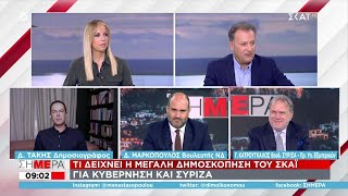 Τι δείχνει η μεγάλη δημοσκόπηση του ΣΚΑΪ για Κυβέρνηση και Σύριζα | Σήμερα | 23/09/2021