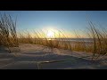 sonnenuntergang auf langeoog mit meeresrauschen und möwen