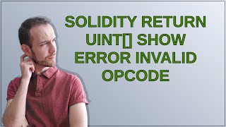 Solidity return uint[] show error invalid opcode