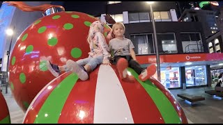 Experiencing the CHRISTMAS lights in downtown AUCKLAND New Zealand [Ep. 5]