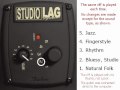 LAG Parlour guitar - Studio lag system + Zoom A2.1u