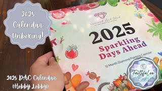 Unboxing Diamond Art Club's 2025 Calendar (Hobby Lobby) - Includes DMC Conversions/Jan. Corrections!