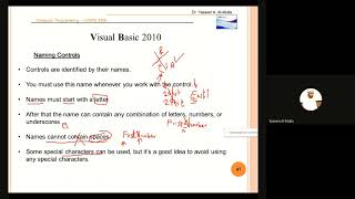Visual Basic Naming Controls