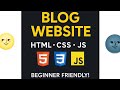 Build a Responsive Blog Website Using HTML and CSS | Complete Tutorial for Beginners