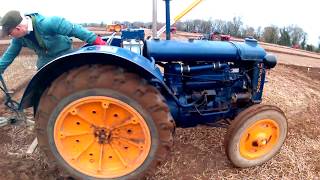 1947 Fordson Model N 4.4 Litre 4-Cyl Petrol/TVO Tractor (26HP) With Ransomes Plough