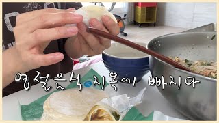 VLOGㅣ만두랑 잡채 만드는 자취인의 설날ㅣ스치듯 안녕, 연휴 그리고 명절음식지옥