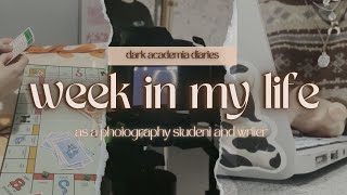 WEEK IN MY LIFE VLOG ✘ photography student ✘ writer ✘ dark academia diaries