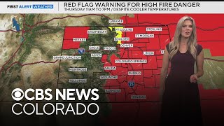 Extreme fire danger continues in Denver and much of Colorado