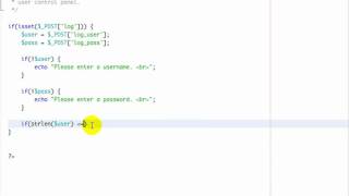 [HD] PHP - Login Script - Part 2