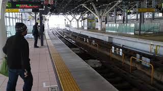 【富山駅】接近メロディー「ふるさとの空」\u0026到着放送(泊行き)