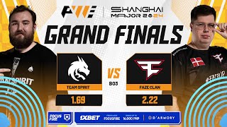 [FIL] Team Spirit vs FaZe Clan [BO3] | Grand Finals | PW CS2 Shanghai Major 2024