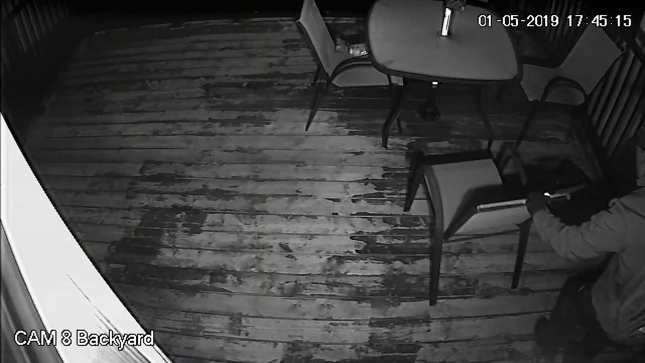 Burglary Caught On Surveillance Camera Jan 5 2019 - YouTube