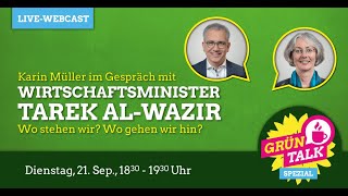 GRÜNTalk spezial mit Tarek Al-Wazir